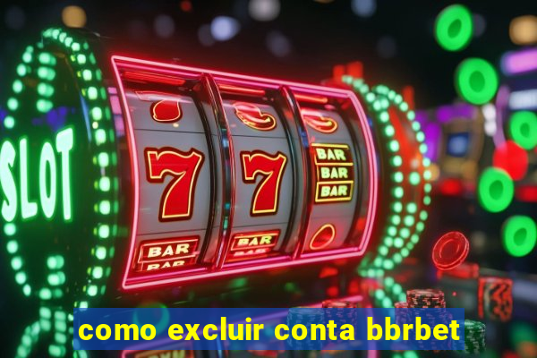 como excluir conta bbrbet